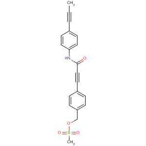 858676-64-9  2-Propynamide,3-[4-[[(methylsulfonyl)oxy]methyl]phenyl]-N-[4-(1-propynyl)phenyl]-