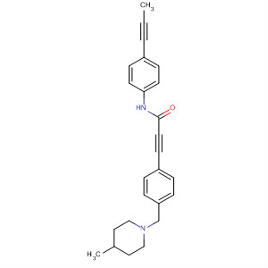 858676-65-0  2-Propynamide,3-[4-[(4-methyl-1-piperidinyl)methyl]phenyl]-N-[4-(1-propynyl)phenyl]-