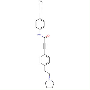 858677-96-0  2-Propynamide,N-[4-(1-propynyl)phenyl]-3-[4-[2-(1-pyrrolidinyl)ethyl]phenyl]-