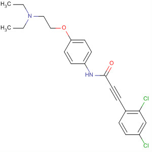 858678-02-1  2-Propynamide,3-(2,4-dichlorophenyl)-N-[4-[2-(diethylamino)ethoxy]phenyl]-