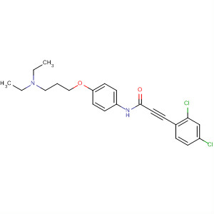 858678-03-2  2-Propynamide,3-(2,4-dichlorophenyl)-N-[4-[3-(diethylamino)propoxy]phenyl]-