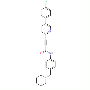 858678-35-0  2-Propynamide,3-[5-(4-chlorophenyl)-2-pyridinyl]-N-[4-(1-piperidinylmethyl)phenyl]-