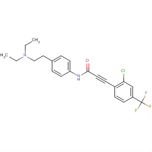 858678-48-5  2-Propynamide,3-[2-chloro-4-(trifluoromethyl)phenyl]-N-[4-[2-(diethylamino)ethyl]phenyl]-