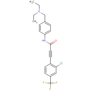 858678-55-4  2-Propynamide,3-[2-chloro-4-(trifluoromethyl)phenyl]-N-[4-[(diethylamino)methyl]phenyl]-