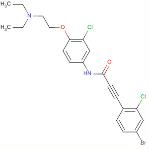 858679-90-0  2-Propynamide,3-(4-bromo-2-chlorophenyl)-N-[3-chloro-4-[2-(diethylamino)ethoxy]phenyl]-