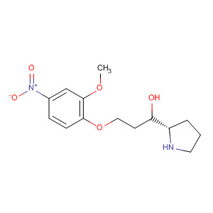 858680-01-0  2-Pyrrolidinemethanol, 1-[2-(2-methoxy-4-nitrophenoxy)ethyl]-, (2S)-