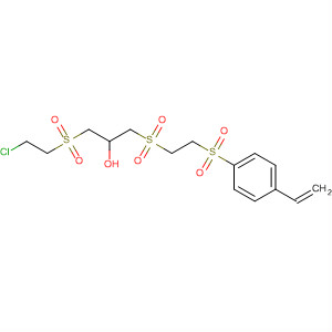 85888-77-3  2-Propanol,1-[(2-chloroethyl)sulfonyl]-3-[[2-[(4-ethenylphenyl)sulfonyl]ethyl]sulfonyl]-