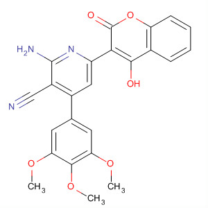858919-58-1  3-Pyridinecarbonitrile,2-amino-6-(4-hydroxy-2-oxo-2H-1-benzopyran-3-yl)-4-(3,4,5-trimethoxyphenyl)-
