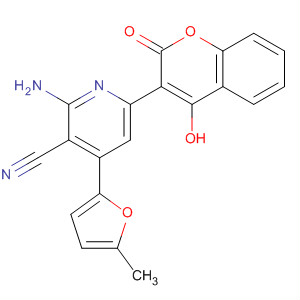 858919-85-4  3-Pyridinecarbonitrile,2-amino-6-(4-hydroxy-2-oxo-2H-1-benzopyran-3-yl)-4-(5-methyl-2-furanyl)-