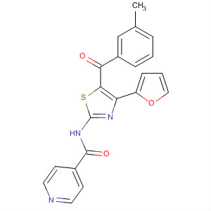 858975-73-2  4-Pyridinecarboxamide,N-[4-(2-furanyl)-5-(3-methylbenzoyl)-2-thiazolyl]-
