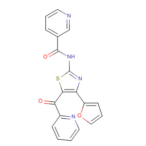 858976-34-8  3-Pyridinecarboxamide,N-[4-(2-furanyl)-5-(2-pyridinylcarbonyl)-2-thiazolyl]-