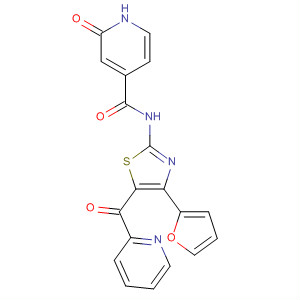 858976-45-1  4-Pyridinecarboxamide,N-[4-(2-furanyl)-5-(2-pyridinylcarbonyl)-2-thiazolyl]-1,2-dihydro-2-oxo-