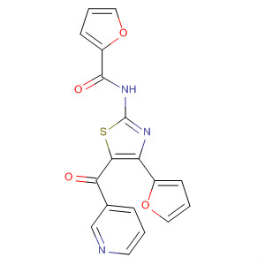 858977-23-8  2-Furancarboxamide,N-[4-(2-furanyl)-5-(3-pyridinylcarbonyl)-2-thiazolyl]-