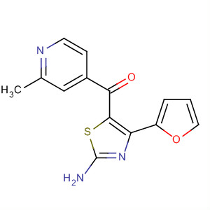 858977-47-6  Methanone, [2-amino-4-(2-furanyl)-5-thiazolyl](2-methyl-4-pyridinyl)-