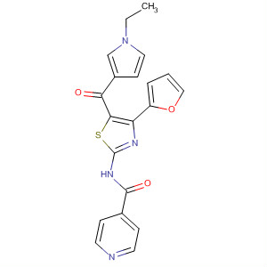 858977-71-6  4-Pyridinecarboxamide,N-[5-[(1-ethyl-1H-pyrrol-3-yl)carbonyl]-4-(2-furanyl)-2-thiazolyl]-