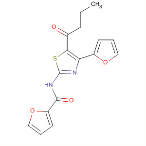 858978-23-1  2-Furancarboxamide, N-[4-(2-furanyl)-5-(1-oxobutyl)-2-thiazolyl]-