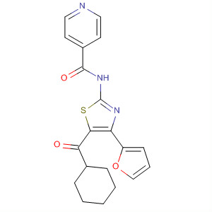 858978-76-4  4-Pyridinecarboxamide,N-[5-(cyclohexylcarbonyl)-4-(2-furanyl)-2-thiazolyl]-