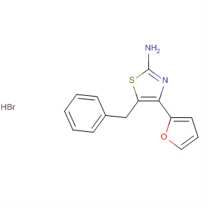 858980-84-4  2-Thiazolamine, 4-(2-furanyl)-5-(phenylmethyl)-, monohydrobromide