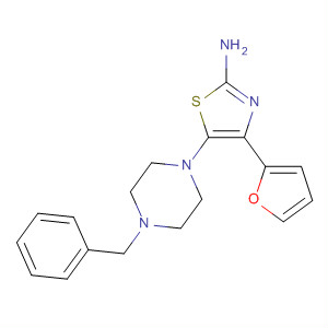 858981-07-4  2-Thiazolamine, 4-(2-furanyl)-5-[4-(phenylmethyl)-1-piperazinyl]-