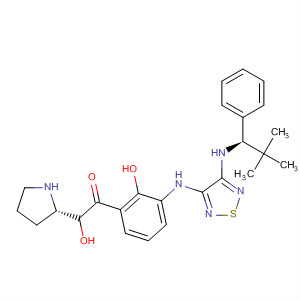 859836-59-2  2-Pyrrolidinemethanol,1-[3-[[4-[[(1R)-2,2-dimethyl-1-phenylpropyl]amino]-1,2,5-thiadiazol-3-yl]amino]-2-hydroxybenzoyl]-, (2S)-