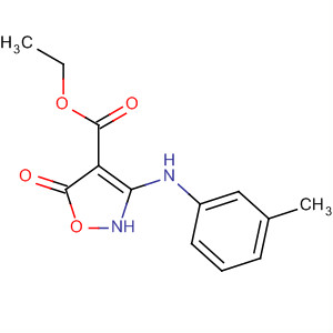 861228-95-7  4-Isoxazolecarboxylic acid,2,5-dihydro-3-[(3-methylphenyl)amino]-5-oxo-, ethyl ester
