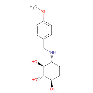861668-52-2  4-Cyclohexene-1,2,3-triol, 6-[[(4-methoxyphenyl)methyl]amino]-,(1S,2S,3R,6R)-