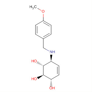 861668-53-3  4-Cyclohexene-1,2,3-triol, 6-[[(4-methoxyphenyl)methyl]amino]-,(1R,2R,3S,6S)-
