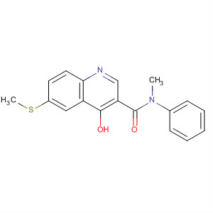 861675-63-0  3-Quinolinecarboxamide, 4-hydroxy-N-methyl-6-(methylthio)-N-phenyl-