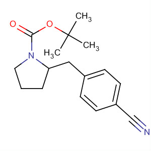 861882-35-1  1-Pyrrolidinecarboxylic acid, 2-[(4-cyanophenyl)methyl]-,1,1-dimethylethyl ester