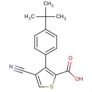 861960-49-8  2-Thiophenecarboxylic acid, 4-cyano-3-[4-(1,1-dimethylethyl)phenyl]-