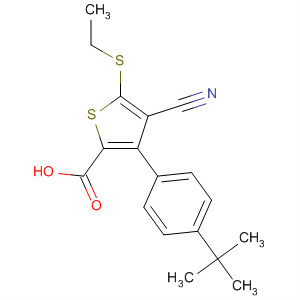 861960-54-5  2-Thiophenecarboxylic acid,4-cyano-3-[4-(1,1-dimethylethyl)phenyl]-5-(ethylthio)-