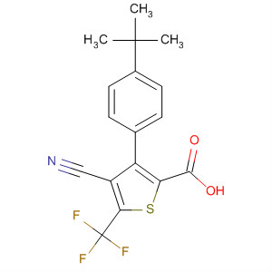 861960-58-9  2-Thiophenecarboxylic acid,4-cyano-3-[4-(1,1-dimethylethyl)phenyl]-5-(trifluoromethyl)-