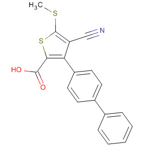 861962-23-4  2-Thiophenecarboxylic acid,3-[1,1'-biphenyl]-4-yl-4-cyano-5-(methylthio)-