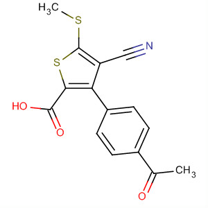 861962-27-8  2-Thiophenecarboxylic acid, 3-(4-acetylphenyl)-4-cyano-5-(methylthio)-