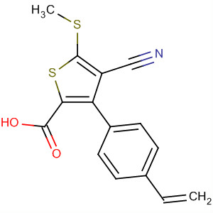 861962-43-8  2-Thiophenecarboxylic acid,4-cyano-3-(4-ethenylphenyl)-5-(methylthio)-