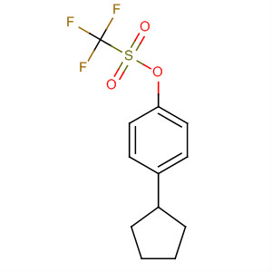 861965-52-8  Methanesulfonic acid, trifluoro-, 4-cyclopentylphenyl ester