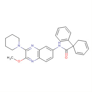 862123-31-7  [1,1'-Biphenyl]-4-carboxamide,N-[2-methoxy-3-(1-piperidinyl)-6-quinoxalinyl]-