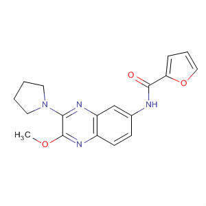 862123-43-1  2-Furancarboxamide, N-[2-methoxy-3-(1-pyrrolidinyl)-6-quinoxalinyl]-