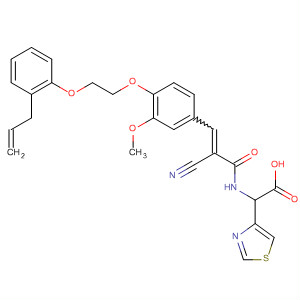 862180-37-8  4-Thiazoleacetic acid,2-[[2-cyano-3-[3-methoxy-4-[2-[2-(2-propenyl)phenoxy]ethoxy]phenyl]-1-oxo-2-propenyl]amino]-