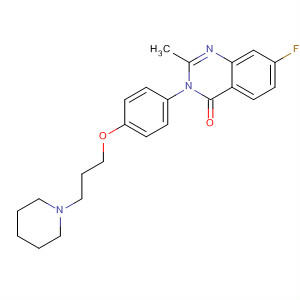 862308-78-9  4(3H)-Quinazolinone,7-fluoro-2-methyl-3-[4-[3-(1-piperidinyl)propoxy]phenyl]-