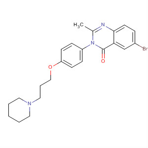 862308-84-7  4(3H)-Quinazolinone,6-bromo-2-methyl-3-[4-[3-(1-piperidinyl)propoxy]phenyl]-