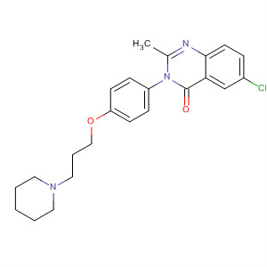 862308-86-9  4(3H)-Quinazolinone,6-chloro-2-methyl-3-[4-[3-(1-piperidinyl)propoxy]phenyl]-