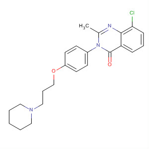 862308-92-7  4(3H)-Quinazolinone,8-chloro-2-methyl-3-[4-[3-(1-piperidinyl)propoxy]phenyl]-