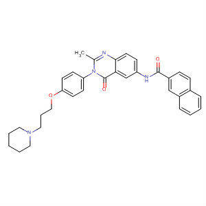862309-67-9  2-Naphthalenecarboxamide,N-[3,4-dihydro-2-methyl-4-oxo-3-[4-[3-(1-piperidinyl)propoxy]phenyl]-6-quinazolinyl]-