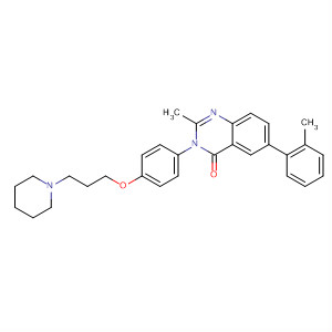 862309-98-6  4(3H)-Quinazolinone,2-methyl-6-(2-methylphenyl)-3-[4-[3-(1-piperidinyl)propoxy]phenyl]-