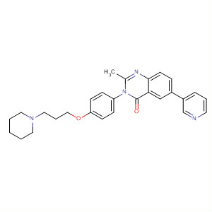 862310-00-7  4(3H)-Quinazolinone,2-methyl-3-[4-[3-(1-piperidinyl)propoxy]phenyl]-6-(3-pyridinyl)-
