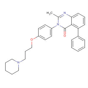 862310-04-1  4(3H)-Quinazolinone,2-methyl-5-phenyl-3-[4-[3-(1-piperidinyl)propoxy]phenyl]-