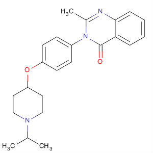 862310-19-8  4(3H)-Quinazolinone,2-methyl-3-[4-[[1-(1-methylethyl)-4-piperidinyl]oxy]phenyl]-