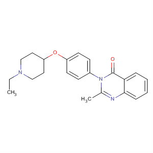 862310-21-2  4(3H)-Quinazolinone, 3-[4-[(1-ethyl-4-piperidinyl)oxy]phenyl]-2-methyl-