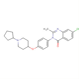 862310-37-0  4(3H)-Quinazolinone,7-chloro-3-[4-[(1-cyclopentyl-4-piperidinyl)oxy]phenyl]-2-methyl-